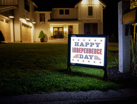 Happy Independence Day Yardsy Sign
