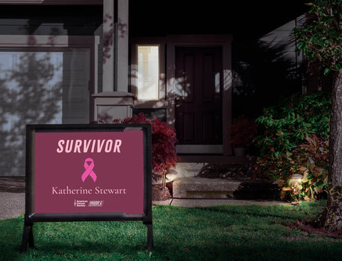 American Cancer Society Survivor Custom Yardsy Sign