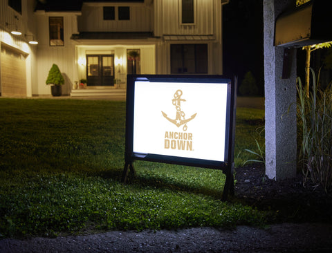 Vanderbilt University Anchor Down White Yardsy Sign