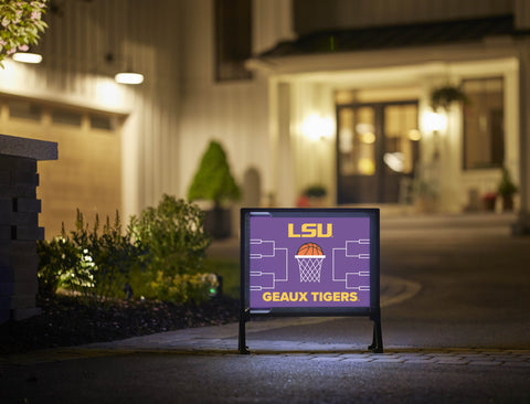 LSU Basketball Yardsy Sign