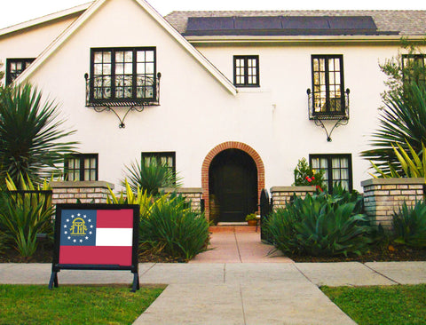 Georgia State Flag Yardsy Sign