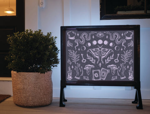 Witchy Halloween Seance Yardsy Sign