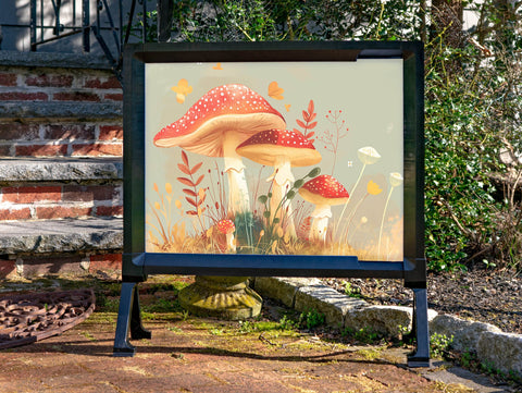 Mushroom Mountain Garden Decor Yardsy Sign