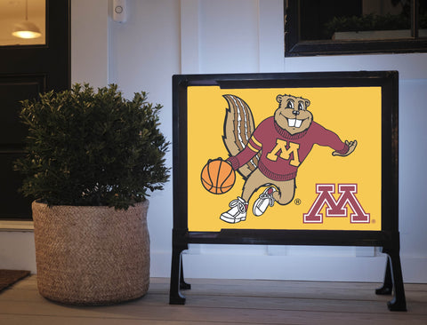 Minnesota Goldy Basketball Yardsy Sign