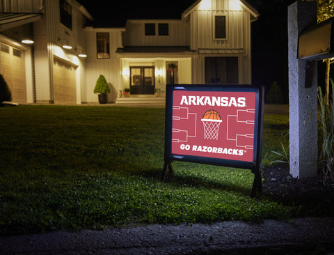 Arkansas Basketball Yardsy Sign