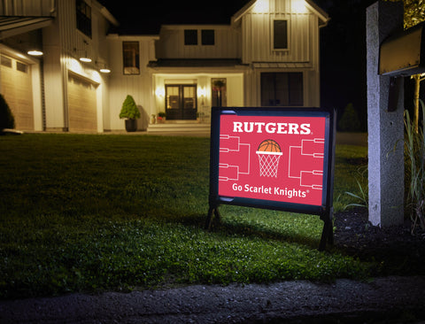 Rutgers Basketball Yardsy Sign