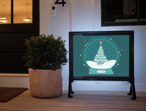 Snow Globe Yardsy Sign