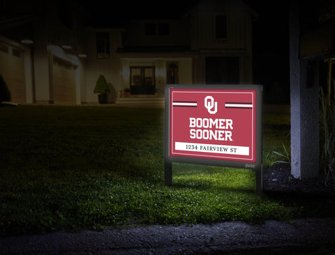 Oklahoma Boomer Sooner Custom Yardsy Sign