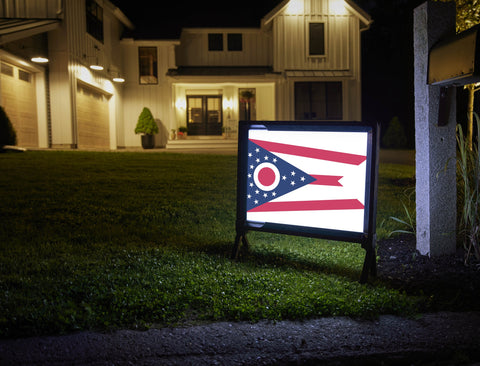 Ohio State Flag Yardsy Sign
