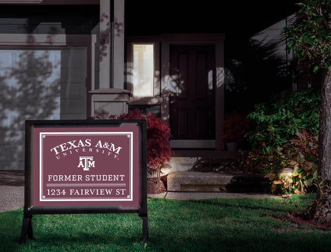 Former Student Texas A&M Custom Yardsy Sign