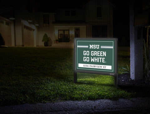 Michigan State Go Green Go White Custom Yardsy Sign