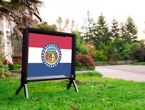 Missouri State Flag Yardsy Sign