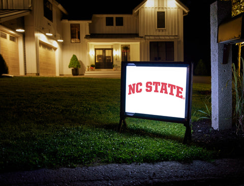 NC State White Yardsy Sign