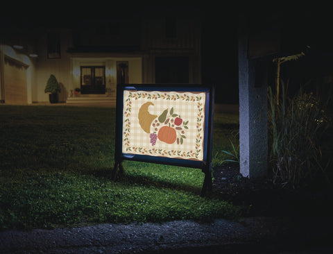 Fall Cornucopia Autumn Yardsy Sign