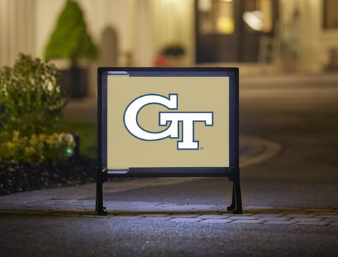 Georgia Tech Primary Mark Gold Yardsy Sign
