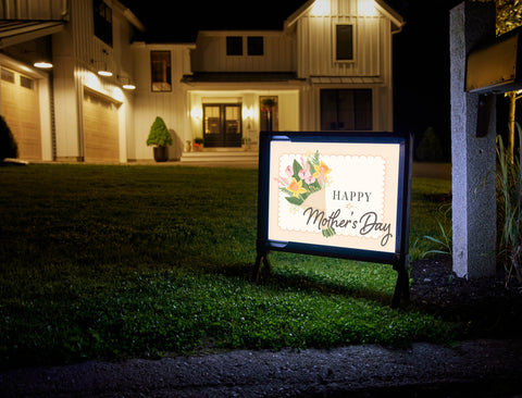 Happy Mother's Day Bouquet Yardsy Sign