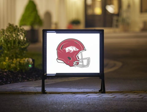 Arkansas Helmet Mark White Yardsy Sign