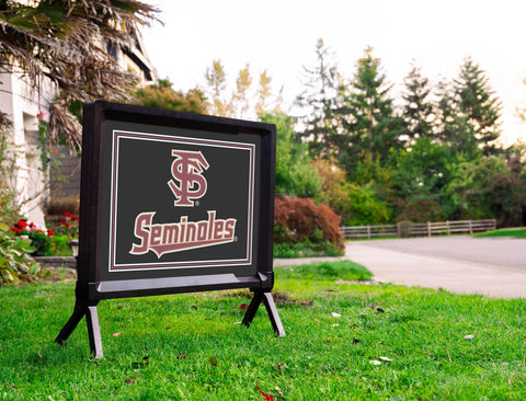 Florida State FS Seminoles Black Yardsy Sign