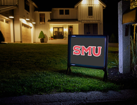 SMU Black Red Yardsy Sign