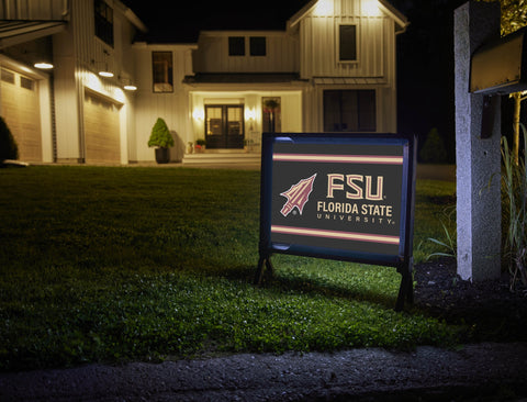 Florida State Spear FSU Black Yardsy Sign