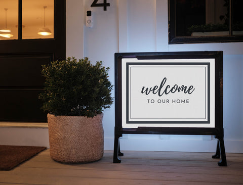 Welcome To Our Home Yardsy Sign