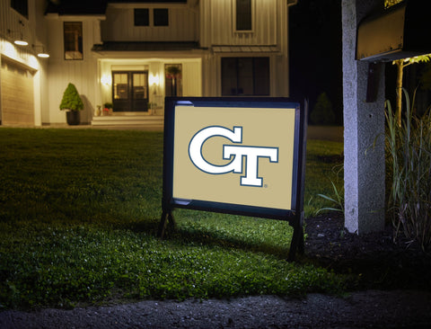 Georgia Tech Primary Mark Gold Yardsy Sign