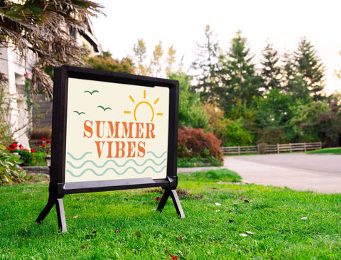 Summer Vibes Yardsy Sign