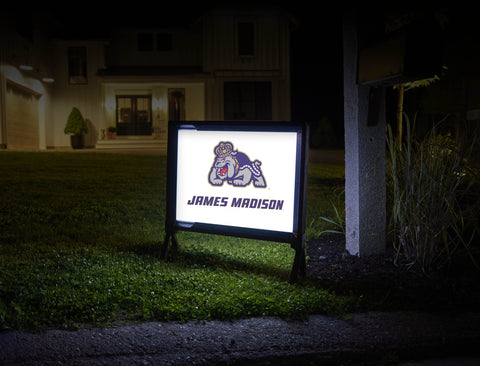 James Madison Duke White Yardsy Sign