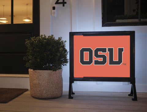 Oregon State OSU Wordmark Orange Yardsy Sign