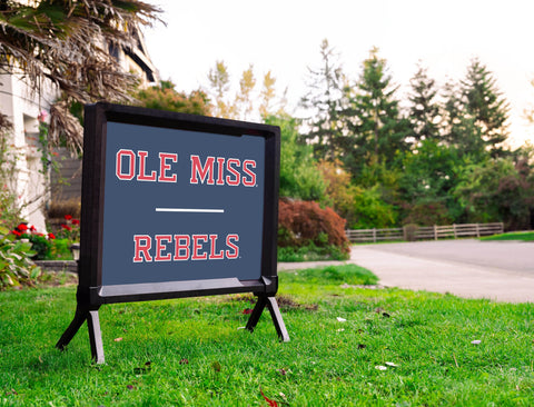 Mississippi Ole Miss Rebels Navy Blue Yardsy Sign