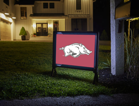 Arkansas Razorbacks White Cardinal Yardsy Sign