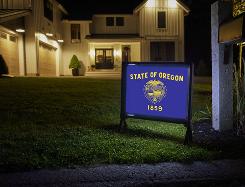 Oregon State Flag Yardsy Sign