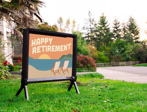 Happy Retirement Vacation Yardsy Sign