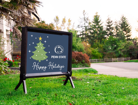 Penn State Happy Holidays Yardsy Sign