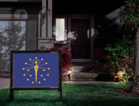 Indiana State Flag Yardsy Sign