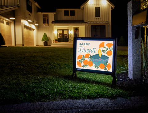Happy Diwali Yardsy Sign