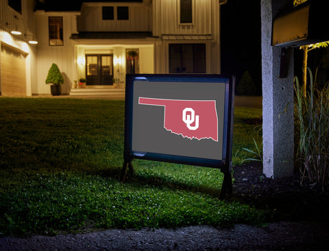 Oklahoma State Mark Black Yardsy Sign