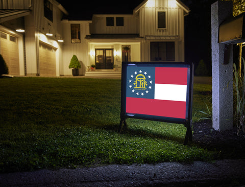 Georgia State Flag Yardsy Sign