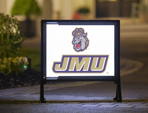 JMU Duke Dog Centered White Yardsy Sign