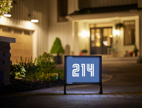 SMU 214 Blue Yardsy Sign