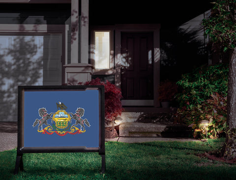 Pennsylvania State Flag Yardsy Sign