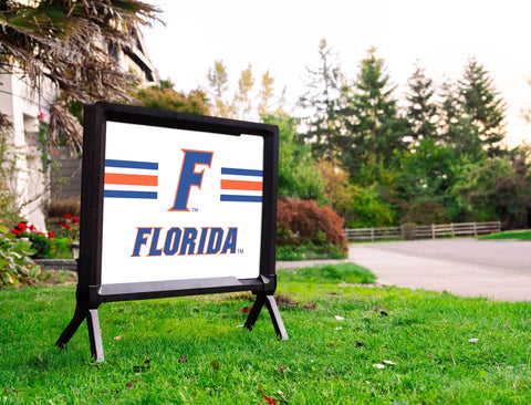 Florida F Stripes White Yardsy Sign