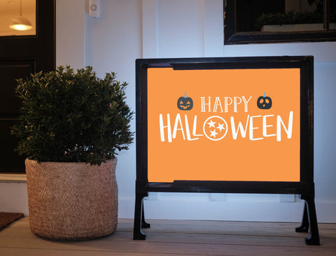 Happy Halloween Tennessee Orange Yardsy Sign