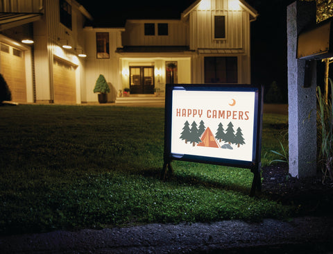 Happy Campers Yardsy Sign