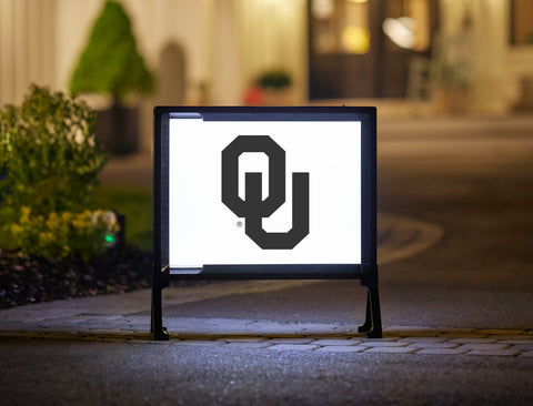 Oklahoma Black Athletics Mark White Yardsy Sign