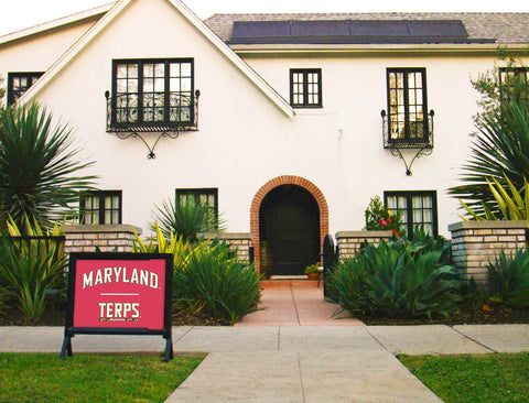 Maryland Terps Red Yardsy Sign