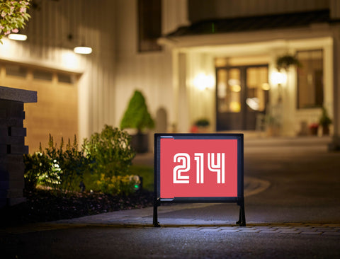 SMU 214 Red Yardsy Sign