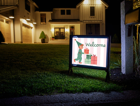 Welcome Elf Yardsy Sign