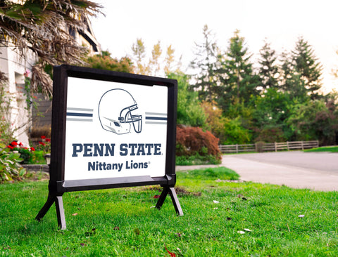 Penn State Nittany Lions Helmet White Yardsy Sign