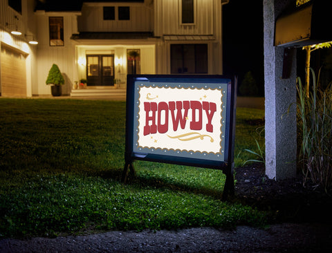 Howdy Yardsy Sign